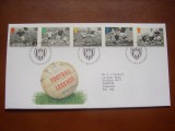 Anglia 1996 sport fotbal mi 1625-1629 FDC