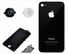 Set complet iPhone 4 - Display iPhone + Capac baterie + buton home Original Negru foto