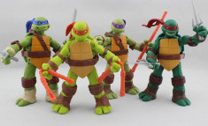 Jucarii Teenage Mutant Ninja Turtles - Testoasele Ninja - Leonardo Michelangelo Donatello Raphael - 11 cm foto