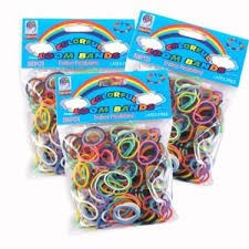 SET ELASTICE MULTICOLORE-200 BUCATI foto