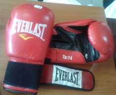 Manusi box din piele Moulded Foam Everlast 14 oz foto