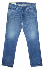 Blugi Barbati ABERCROMBIE &amp;amp;amp; FITCH - ( MARIME: W 34 / L 34 ) - Talie = 92 CM / Lungime totala = 114 CM / Lungime crac interior = 88 C foto