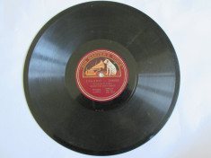 RAR! DISC GRAMOFON HIS MASTER&amp;#039;S VOICE,ORCHESTRA JEAN MARCU(FIGARO-TANGO) ANII 30 foto