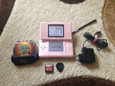 Nintendo DS + Hand Grip Guitar HERO + joc Guitar Hero + incarcator foto