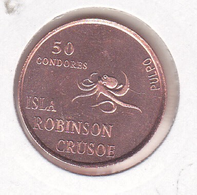 bnk mnd Arhipelagul Juan Fernandez - Robinson Crusoe Isl. 50 condores 2014 unc