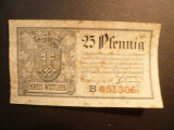 Bancnota notgeld Wittlich Germania 1919 , 25 Pf