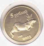 Bnk mnd Insulele Kurile 5 ruble 2013 unc, fauna, Asia