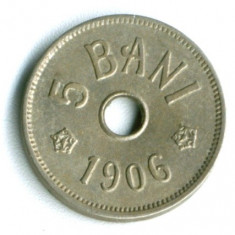 ROMANIA 5 BANI 1906 LITERA J STARE AUNC