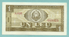 ROMANIA 1 LEU 1966 XF++ [3] foto