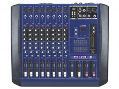 PROMOTIE! MEGA MIXER PROFESIONAL 8 CANALE,EFECTE DSP SI AFISAJ,EGALIZATOR GRAFIC,INTERFATA USB PT.STUDIO,FORMATII,DJ. foto