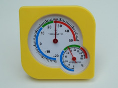 Termometru - Higrometru / Termohigrometru analogic arata temperatura si umiditatea foto