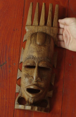 Arta africana - masca realizata din lemn - model deosebit !!! foto