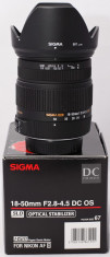 Sigma 18-50mm f/2.8-4.5 DC OS HSM pentru Nikon foto