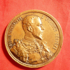 Medalia Expozitiei Nationale 1885 Budapesta ,Patron Print Rudolf ,Insula Knops