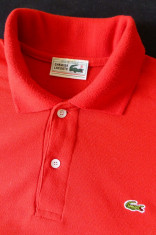 Tricou Lacoste Made in France; marime L: 55 cm bust, 61.5 cm lungime foto