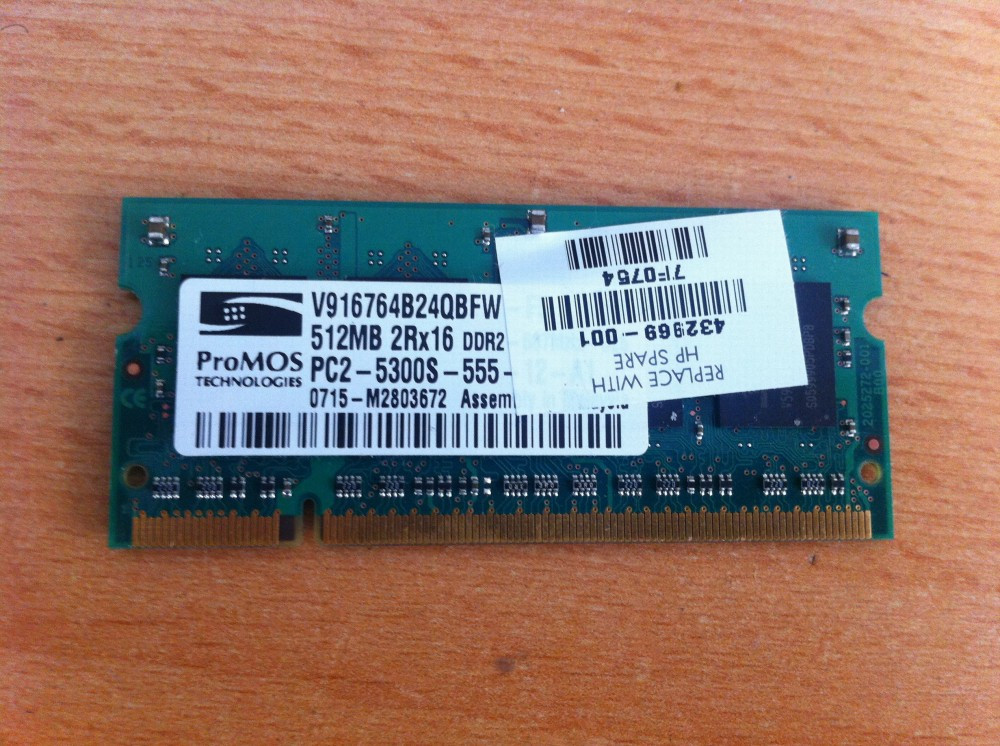 Memorie Laptop DDR2 de 512 mb, 533 mhz | Okazii.ro