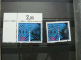 Germania 1965 - expozitia de radioteleviziune - timbru nestampilat + stampilat