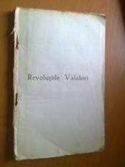 REVOLUTIILE VALAHIEI - ANTON-MARIA DEL CHIARO FIORENTINO (DUPA TEXTUL REEDITAT DE N. IORGA) 1929 LIPSESTE COPERTA DIN FATA foto