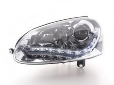 Set faruri design LED VW Golf 5 Typ 1K Bj. 03-08 chrom foto