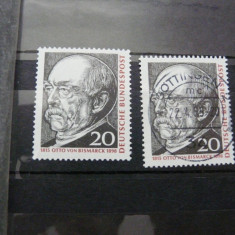germania 1965 - aniversare Otto von Bismarck - stampilat+nestampilat