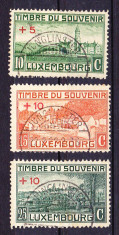 Timbre LUXEMBURG 1921 = MONUMENTE PRIMUL RAZBOI MONDIAL, ST. foto