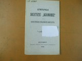 Statutele soc. agronomice a absolventilor scolilor de agricultura Bucuresti 1902, Alta editura