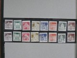 GERMANIA 1966 -CASTELE SI CETATI - SERIE STAMPILATA+NESTAMPILATA