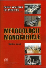 Metodologii manageriale - Ion Verboncu, Ovidiu Nicolescu foto