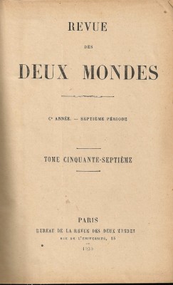 Revue des Deux Mondes - mai - iunie 1930 foto