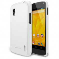 Husa Ringke SLIM ALB Google Nexus 4+BONUS folie Ringke Invisible Defender Screen Protector foto