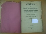 Ausweis des ersten Wachnerinen Elternlose seigende Kinder... Jassy 1896, Alta editura