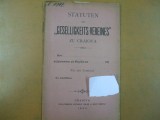 Statuten des Geselligkeits - Vereines zu Craiova 1894, Alta editura