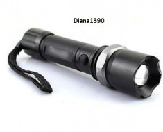 LANTERNA cu Zoom POLICE Led Cree Q5 si Acumulator foto