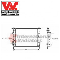 Radiator racire apa Dacia Logan LS 1.4 VAN WEZEL cod 43002197 foto