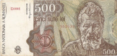 Romania 500 Lei 1991 Aprilie (552539) P-98 foto