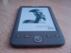 EBOOK READER GRAMMATA PAPYRE 601 9/10 ASPECT 10/10 FUNCTIONARE+COLECTIE DE 700 CARTI foto