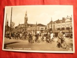 Ilustrata Biciclisti in Copenhaga , interbelica