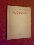 Rime - Victor Kernbach (dedicatie, autograf)