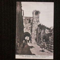Jerusalem 1910.Turnul lui Antonia.Carte postala necirculata.