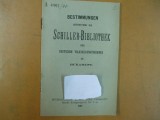 Bestimmungen betreffend die Schiller - Bibliothek des deutschen Bukarest 1905, Alta editura
