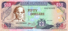 JAMAICA ? bancnota ? 50 Dollars ? 2004 ? P-83b ? UNC ? necirculata foto