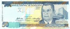 HONDURAS ? bancnota ? 50 Lempiras ? 2010 ? P-94c ? UNC ? necirculata foto