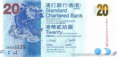 HONG KONG ? bancnota ? 20 Dollars ? 2010 ? P-297a ? SCB ? UNC ? necirculata foto