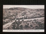 Carte postala necirculata,din 1910.Jerusalem,muntele cu maslini., Israel, Fotografie