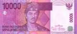 INDONEZIA █ bancnota █ 10000 Rupiah █ 2009 █ P-143e █ UNC █ necirculata