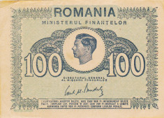 ROMANIA 100 lei 1945 XF!!! foto