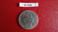 Moneda argint M508 1/4 Florini (guldeni) 1858A - Vultur mare, cifre mici foto