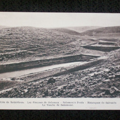 Betlehem 1910.Piscinele lui Solomon.Carte postala necirculata.