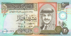 IORDANIA ? bancnota ? 20 Dinars ? 1992 ? P-27 ? UNC ? necirculata foto