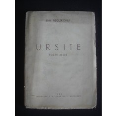 EMIL RIEGLER-DINU - URSITE POEZII ALESE {1944}